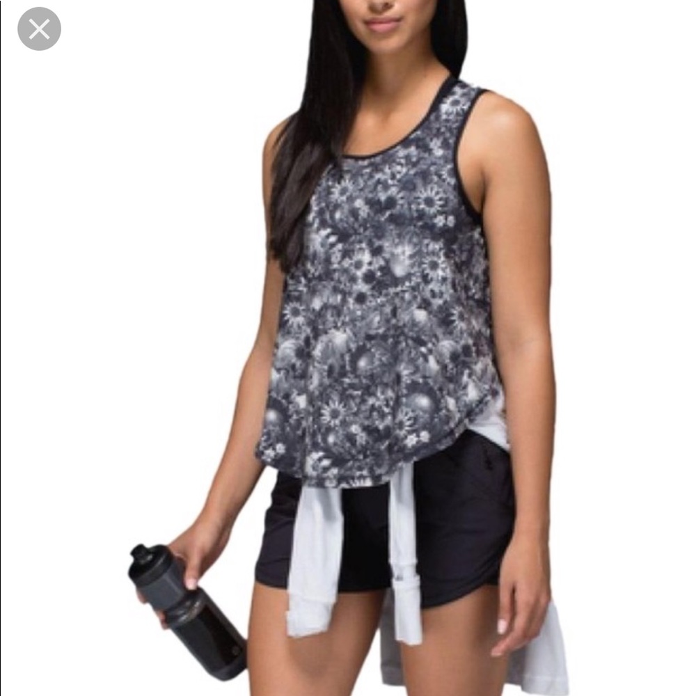 Lululemon Run Split Singlet Flowabunga Tank Top 2 - image 1